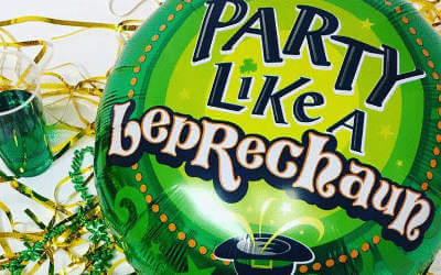 Party like a leprechaun St Patrick's day balloon