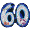 60th Birthday balloon for a milestone celebration.