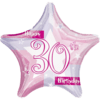 30th Birthday balloon with a fun star design.