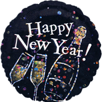 Bubbly Happy New Year Balloon