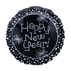 Sparkle Happy New Year Balloon Small Image