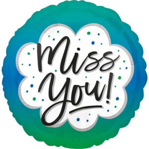 Miss You Ombre Balloon Small Image