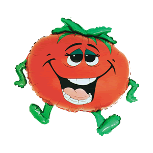 Happy Dancing Tomato Balloon Small Image