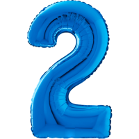 Large Blue 2 Balloon