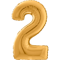 Large Gold 2 Balloon