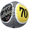 70th Birthday balloon celebrating a special decade.
