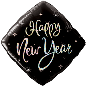 Happy New Year Sparkle Diamond Balloon Small Image